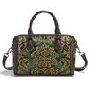 Bolsa feminina de couro legítimo, camada superior, couro de vaca, bolsa de travesseiro, cor em relevo, bolsa de um ombro, bolsa transversal vintage, bolsa de travesseiro para todos os gostos
