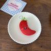 Chaveiro Divertido de Tecido Cartoon de Legumes e Frutas, Pingente Fofo de Brinquedo de Comida para Bolsa, Acessórios de Presente para Casais e Melhores Amigos