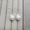 Estilo Retro Tendencia Nacional Gota de Agua Perla Geométrico Ganchos para Orejas de Plata de Ley S925, Lujo Ligero, Gama Alta, Dulce, Suave, Temperamento Femenino