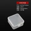 Caja de Plástico Transparente de Polipropileno para Almacenamiento Cuadrada, Caja Cuadrada Pequeña con Tapa, Caja de Almacenamiento Elevada, Caja de Empaque Transparente Pequeña, Caja de Plástico