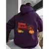Sudadera con Capucha de Exportación Transfronteriza Estampado de Tractor Calabaza Moderna Amazon Wish Exportación Una Pieza Al Por Mayor