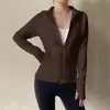 Jaqueta Profissional de Pilates e Yoga para Mulheres com Zíper Duplo, Forrada com Fleece para Primavera, Aconchegante, Quente, Adequada para Corrida, Exercícios e Fitness