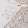 Celebridad en línea arte de uñas hielo transparente circón joyería diamante Super Brillante fondo puntiagudo micro circón decoración de uñas ojo de caballo gota de agua diamante blanco transparente
