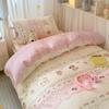 Juego de Tres Piezas para Cama de Dormitorio Estudiantil Algodón Puro Juego de Cama de Cuatro Piezas 2025 Nuevo Funda de Edredón Individual Sábana Ropa de Cama
