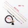 AliExpress Novo Quente Pulseira Redonda com Franjas Turquesa e Contas Moda Europeia e Americana Pulseira Criativa Conjunto de 4 Peças Atacado