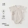 Macacão de Verão para Bebês Meninos e Meninas, Roupa Leve de Verão para Recém-Nascidos, Macacão de Verão Triângulo, Macacão de Engatinhar de Manga Curta
