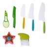 Conjunto de Facas Plásticas em Estoque Brinquedo Infantil Conjunto de Facas para Frutas Educação Infantil para o Jardim de Infância Corte de Vegetais Faca Serrilhada de PP Conjunto de Três Peças