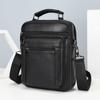 Bolso de Hombro de Cuero Genuino Estilo Nuevo, Forma Cuadrada Vertical, Bolso Cruzado Pequeño Portátil para Salidas, Viajes Casuales, Bolso Cruzado de Alta Gama al por Mayor