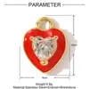 Colar Pingente Colar de Aço Titânio Doce Coração de Violino Pingando Óleo Transfronteiriço DIY Acessórios de Joias de Aço Inoxidável para Mulheres Torre