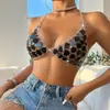 Vendas Diretas AYJ Verão 2026 Novo Top Cropped Sexy Acrílico Coração Costas Abertas Y20667