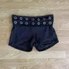 Ropa deportiva americana para mujer estilo 2026 con estampado de patrón de comercio exterior, colores contrastantes, tiro bajo, adelgazante, shorts básicos versátiles ins