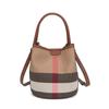 2026 Bolsa Saco de Couro Genuíno Xadrez Mais Vendida, Bolsa de Mão Versátil da Moda para Mulheres, Bolsa de Ombro, Bolsa Transversal Fábrica