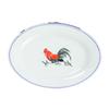 Plato de pescado antiguo de cerámica de 12 pulgadas, plato poco profundo para el hogar, plato para albóndigas, vajilla vintage gruesa, fuente de fábrica, venta al por mayor
