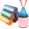 Bolsa de basura para el hogar, portátil, gruesa, desechable, colorida y asequible, grande, con cordón, bolsa de plástico para basura.