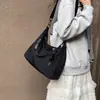 Bolsa de Mão Feminina Grande Capacidade em Tecido Oxford Estilo Coreano Versátil Temperamento Retrô Bolsa de Ombro Único Transversal Bolsa de Axila Bolsa Tote para o Dia a Dia