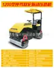 Compactador de solo manual de rolo de roda única e dupla de aço, pequeno, hidráulico, para pavimentação de asfalto, a diesel, a gasolina, manual de roda única