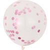 Globo de Lentejuelas Empujar y Barrer Código Regalo Pequeño Decoración Festiva de Boda Globo de Confesión Globo de Látex Transparente con Confeti