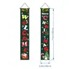 Pareados Navideños Nuevos Transfronterizos Decoraciones para Fiestas Navideñas Tela de Fondo Navideño Banderines de Escenario Banderines Colgantes Personalización de Pareados