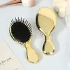 Mini Pente de Almofada de Ar Cor Eletrodepositada Pequeno Pente de Bolsa de Ar Portátil Baggable Pente de Massagem Infantil Presente Pente de Cabelo
