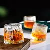 Taza Giroscópica Giratoria de Moda Vaso Tumbler Creativo Vaso de Whisky con Diseño de Borde Lujo Vaso de Whisky Taza Batidora