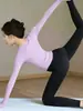 Conjunto de Yoga para Mujer Manga Larga Cintura Alta Pantalones de Yoga Adelgazantes Secado Rápido Transpirable Ropa de Fitness Ropa Deportiva para Mujer Mujer