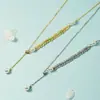 Collar de Perla de Agua Dulce Natural Plateado para Mujer, Cadena para Clavícula con Colgante, Estilo de Diseño Fresco y Original, Joyería con Forma de Hoja