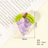 Accesorios para Joyería DIY Resina Dibujos Animados Fruta Grande Transparente Hecho a Mano Pegamento de Crema Imán para Refrigerador Pasador Accesorios para el Cabello Decoración