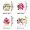 Paquete de 50/100 Pegatinas de Feliz Cumpleaños para Teléfonos Móviles, Botellas de Agua, Pegatinas Decorativas Impermeables, Pegatinas para Agendas Infantiles al por Mayor