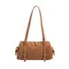Bolsa de Almofada Estilo Maillard de Design de Nicho Transfronteiriço para Mulheres Outono/Inverno 2026 Nova Grande Capacidade para o Dia a Dia Ombro Único Sob o Braço