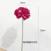 Hortênsia de simulação 3D de ramo único avançado decoração de flor falsa arranjo de flores atacado hortênsia diamante decoração de flor de casamento sala de estar