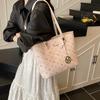Grande Capacidade Bolsa de Axila Feminina 2025 Nova Moda Estampada Bolsa de Ombro Trabalho Viajante Grande Capacidade Lazer Bolsa Tote