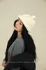 Sombrero de Propietario 100% Lana Merino para Mujer, Sombrero de Pescador Cálido de Rayas Verticales para Otoño e Invierno, Gorro de Lana Tejido Tridimensional Engrosado