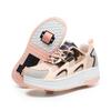 Zapatos Heelys para Niños con Ruedas Dobles para Niños con Poleas, Zapatos Explosivos con Ruedas para Niñas, Patines de Ruedas Desmontables para Adultos para Estudiantes, Zapatos Trbottomy