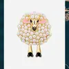 Broche de Ovelha do Zodíaco Vintage - Broche Animal de Alta Qualidade, Feminino e Versátil com Design Único, Adequado para Blazers e como Acessório