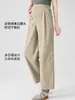 Pantalones casuales de pierna ancha cortos de verano para madres embarazadas, diseño fino de pierna recta, corte holgado, no aprietan el vientre durante el embarazo