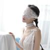 Taobao lencería sexy encaje hueco máscara de ojos encaje negro y blanco dos colores accesorios sexuales una generación de cabello