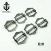Metal japonês fivela colete cinto fivela ajustável bagagem quatro-engrenagem olho fivela roupas botão avental botão olho