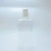 Fabricante Botella de Plástico para Enjuague Bucal de 500 ml Tapa de Cuerno Transparente Plana Botella para Cuidado Bucal de Mascotas Cintura Botella tipo Miel