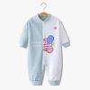 Mono de bebé primavera y otoño para niños y niñas, de algodón, para recién nacidos, gorros de manga larga, pijamas para bebés, ropa de escalada, ropa para salir.