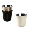 Taza de Café de Acero Inoxidable 304, Taza Aislante Doble Capa Antiescaldado para Espresso, Taza Aislante para Espresso