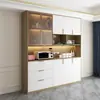 Armario de Vino a Medida para Toda la Casa, Aparador Exhibidor para Sala de Estar, Gabinete Divisor de Madera Maciza, Estante de Almacenamiento Multifuncional Integrado, Armario de Vino