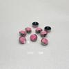 Pendientes de aleación de titanio F136 con borde ondulado y ópalo envuelto para la lengua, clavos para el labio, clavos enterrados, joyería para perforación de cabeza