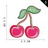Etiqueta de Bordado por Computadora Yuanda Pegamento Termofusible Fruta Sandía Parche Bordado Parche Cereza Parche Accesorios de Ropa DIY Parche de Tela