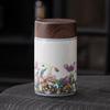 Latas de Té de Cerámica, Latas Selladas, Latas Vacías Domésticas a Prueba de Humedad, Latas de Té de Alta Gama, Accesorios para Juego de Té Kung Fu, Almacén de Té Pequeño