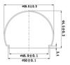 Cúpula de Lâmpada G80 Tampa LED Cúpula de Lâmpada A80 Fonte de Luz de Lâmpada Espelhada Toldo Branco Leitoso LED Branco Leitoso Tampa Redonda