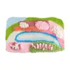 Paquete de Materiales para Alfombra Rosa Fantasía Hecha a Mano para Principiantes Arte de Fibra Decorativa Casero Regalo de Cumpleaños Inauguración de Casa