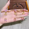 Accesorios de Juego de Conectores de Tres Vías Rosados y Suaves, Accesorios de Conector de Tres Vías para Manualidades, Joyería DIY F62