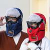 Máscara de Protección Facial y Corporal para Exteriores de Invierno Sombrero de Nieve Montañismo Esquí Equitación Sombrero de Invierno Grueso y Cálido Gafas Sombrero Lei Feng