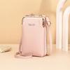 Bolsa estilo coreano nova bolsa para celular carteira feminina bolsa longa de moedas de PU bolsa multifuncional mini bolsa de ombro bolsa crossbody