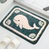 Tapete de Chão de Flanela Transfronteiriço Porta de Banheiro Absorvente Antiderrapante Capacho de Pé Tapete de Porta Resistente a Manchas para Banheiro Personalização de Tapetes